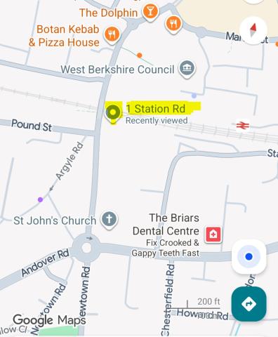 Map view of the venue showing the location