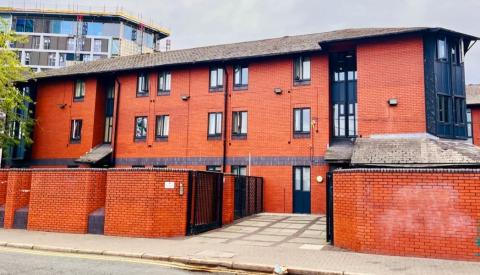 Ann Fowler Hostel, large red brick building